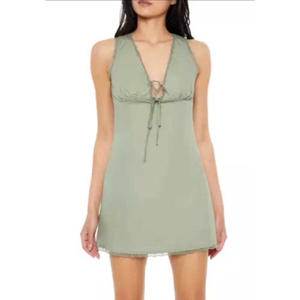 Green Mini Dress from forever 21